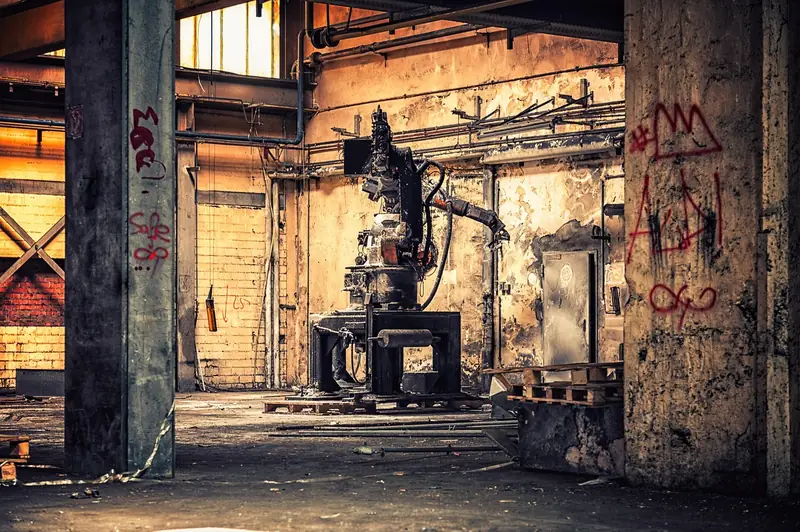 machine, robot, abandoned places, pforphoto, hall, factory, industry, space, past, industrial plant, transience, dilapid